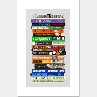 Classic Philosophy Books Stack Posters and Art